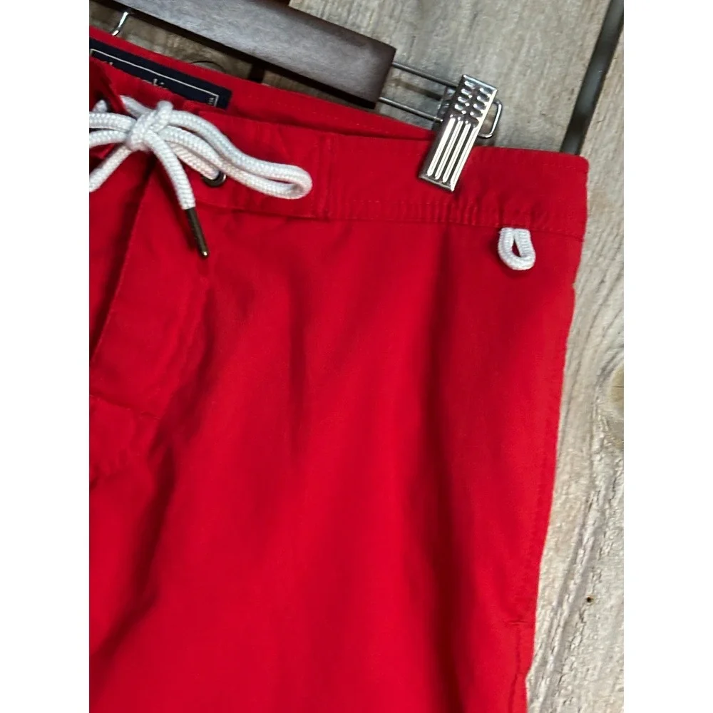 Abercrombie & Fitch Mens Red‎ Swim Board Shorts Stretch Size 29 8 Inch Inseam